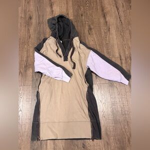 Free People Colorblock Hoodie Dress